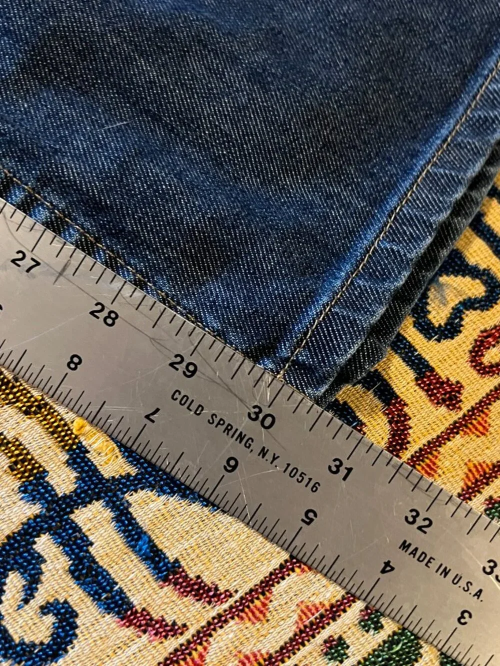 J.Jill Authentic Fit Below waist Wide Leg Jeans Sz 16 Reg Blue Stretch Denim - Picture 6 of 14